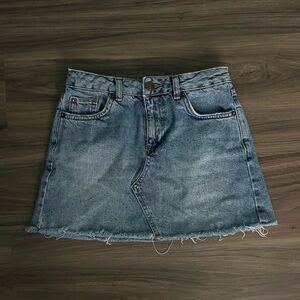 Denim mini skirt
